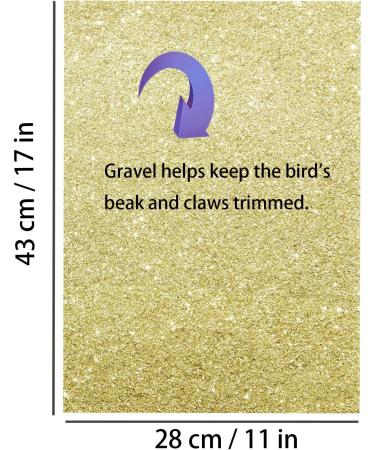 20PCS Bird Cage Liner Papers 17x11 Inch - Cuttable Gravel Liner for Pet Cages | Ideal for Hard-Billed Birds Parrot | Promotes Cleanliness & Digestive Health - Buy Online on GoSupps.com