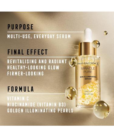 Max Factor Miracle Pure Vitamin C Skin-Illuminating Serum 30ml 98.0 grams - Buy Online on GoSupps.com
