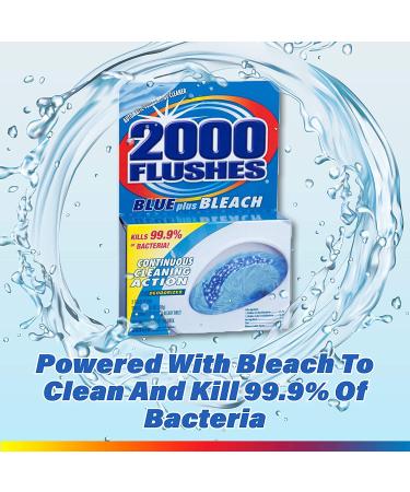2000 Flushes 20801 Blue Plus Bleach Automatic Toilet Bowl Cleaner 3.5 oz - Pack of 1 - Buy Online on GoSupps.com