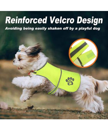 Spofly Neon Yellow Dog Vest - High Visibility Safety Jacket for Hunting & Outdoors | XS Size with Velcro Fastener - Buy Online on GoSupps.com