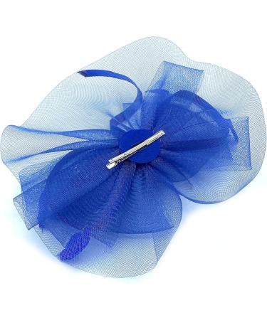 Allsorts Large Feather Aliceband/Clip Fascinator Hairband Fascinator for Weddings Races Royal Ascot (Royal Blue) - Buy Online on GoSupps.com