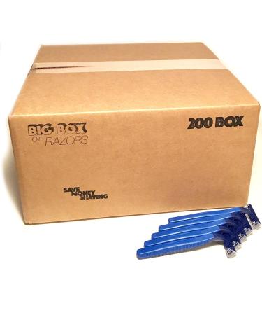 Premium Disposable Razor Blades - 200 Pack Stainless Steel Twin Blade Shavers for Men & Women | Aloe Vera Lubrication - International Shipping Available - Buy Online on GoSupps.com