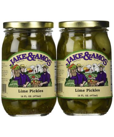Jake & Amos - Lime Pickles / 2 - 16 Oz. Jars