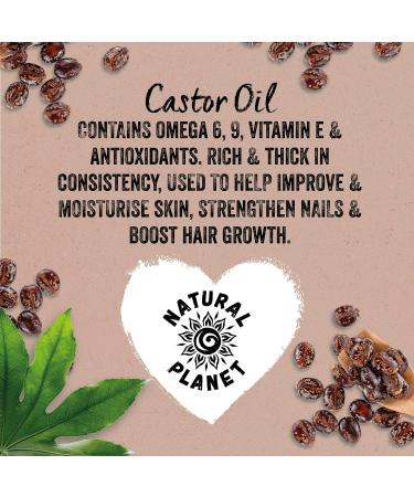 Natural Planet Castor OIl 500ml Cold Pressed Premium Quality 100% Pure Hexane-Free Non GMO Versatile Usage Eyelashes Eyebrows and Hair growth Castor Oil 500 ml (Pack of 1) - Buy Online on GoSupps.com