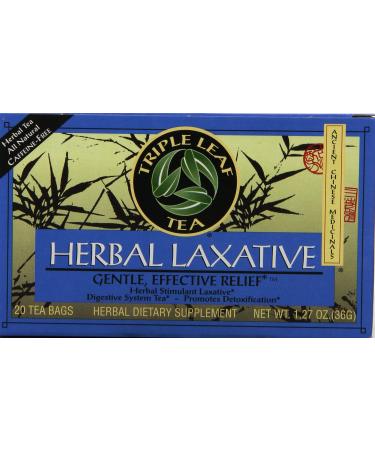 Triple Leaf Tea Tea Herbal Laxative 20 bag - Buy Online on GoSupps.com