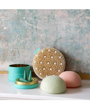 Mello Bath Accessories Deep Soak | Spa & Self Care Gifts for Women | Relaxation Essentials: Konjac Sponge Incense Cones Exfoliating Brush - Buy Online on GoSupps.com
