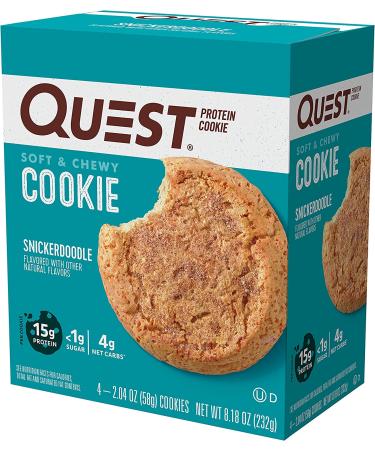 Quest Nutrition Snickerdoodle Cookies 4ct - Delicious and Protein-Packed Snacks - Buy Online on GoSupps.com