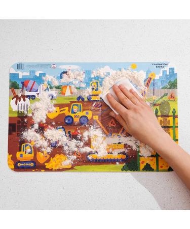 Construction Combo: Made in USA Utensils Set & Placemat for Toddlers - Safe Materials for Babies & Kids - Buy Online on GoSupps.com