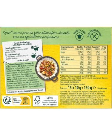 Knorr Chicken Broth 15 tablets 150 g - Buy Online on GoSupps.com
