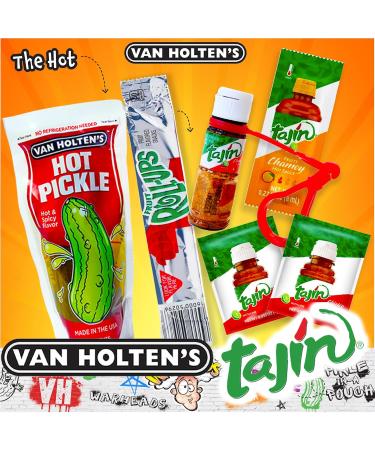 Buy TikTok Chamoy Sour Pickle Kit - Van Holten Pickle Fruit Roll-Ups Tajin & Chamoy Sauce (Pack of 6) - International Shipping Available - Buy Online on GoSupps.com