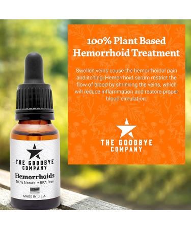 Natural Vegan Hemorrhoid Healing Serum - Shrink Hemorrhoids with USA-Made Treatment (15 ml) - Buy Online on GoSupps.com
