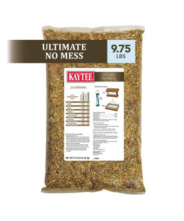 Kaytee Wild Bird Ultimate No Mess Wild Bird Food Seed For Cardinals, Finches, Chickadees, Nuthatches, Woodpeckers, Grosbeaks, Juncos and Other Colorful Songbirds, 9.75 Pound No Mess Food