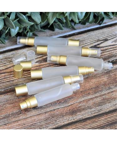 Frosted Clear 10ml Essential Oil Roller Bottle Set | Double-Ended Stainless Steel Roller Balls & Fine Mist Sprayer - 6 Pack for Essential Oils - Buy Online on GoSupps.com