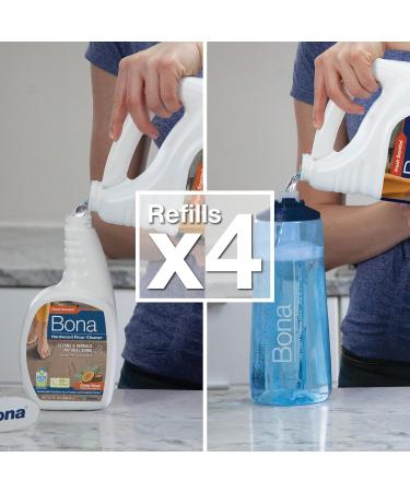 Bona Hardwood Floor Cleaner Refill - 128 fl oz - Residue-Free Cedar Wood Scent | Ideal for Wood Floors - Eco-Friendly Spray Mop Solution - Buy Online on GoSupps.com