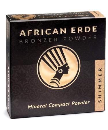 African Earth Bronzer Powder SHIMMER - Sparkling Glow for All Skin Types | International Shipping Available - Buy Online on GoSupps.com