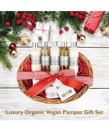 Pamper gift basket for women organic pamper basket mums pampering gift for her self care gift vegan pamper gift set pamper skincare gift women bath and body set women womens pamper gift - Buy Online on GoSupps.com