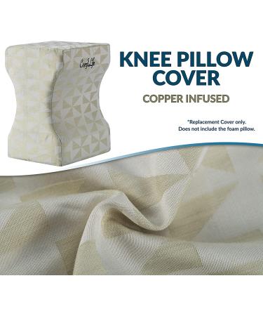 ComfiLife Knee Pillow Replacement Cover - Copper Infused - 10 x 8 x 6.3 - Buy Online on GoSupps.com