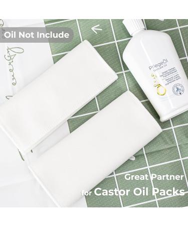 Curecare 2PC Cotton Flannel Castor Oil Pack - Reusable Absorbent Wrap for Soothing Heat Therapy for Liver Stomach & Joints - Buy Online on GoSupps.com