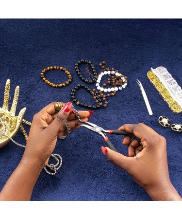 Anzlah 1200 pcs Gold & Silver Jump Rings & Lobster Clasps Fixing Kit with Pliers & Tweezers - O Rings for Jewelry Making - Buy Online on GoSupps.com