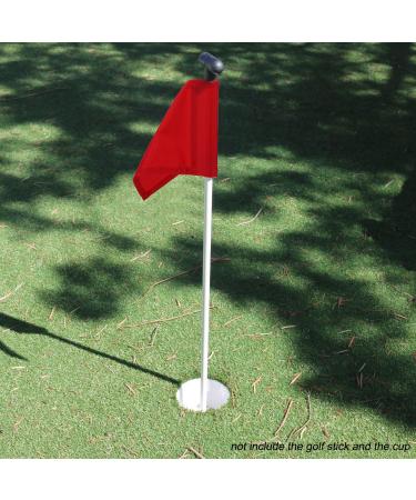 KONDAY Golf Flag Practice Green Flags - Solid Nylon & Checkered Training Flags for Indoor/Outdoor Putting Green - Portable Golf Target Flags - Buy Online on GoSupps.com