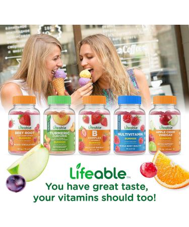 Lifeable Sugar Free Vitamin B12 + Vitamin D 5000 IU Gummies Bundle - Great Tasting Vitamin Supplement Gluten Free GMO Free Chewable Gummy - Buy Online on GoSupps.com