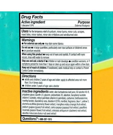 Equate After Sun Cooling Gel - Aloe Lidocaine & Vitamins A & E - 20 Oz | Compare to Hawaiian Tropic - Soothing Relief for Sunburn - Buy Online on GoSupps.com