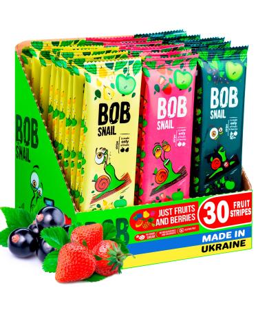 Snacks Variety Pack for Kids Adults - 30 Healthy Fruit Snacks Individual Packs for Kids Adults with Natural Strawberries Blackcurrant Apple and Pear Gluten-Free Vegan Low Carb Fruit Bar No Sugar Added 30 PC Berries Mix