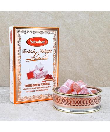  G dstuf Sebahat Turkish Delight Lokum in Gift Box (Pomegranate Flavor 200g) 12 Pieces - Buy Online on GoSupps.com