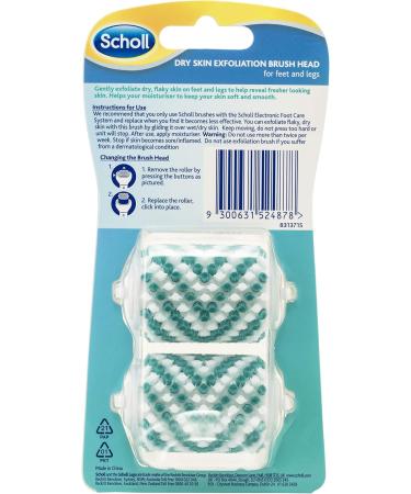 Scholl Velvet Smooth Peeling Replacement Roller Head (2 Pack) | Smooth Feet Anytime | International Shipping Available - Buy Online on GoSupps.com