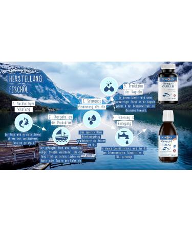 Norsan Premium Total Omega 3 Capsules - High Dose 120 Pieces | 1500mg Omega 3 Per Portion | 707mg EPA & 368mg DHA | Sustainable Fish Oil Capsules - Buy Online on GoSupps.com