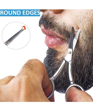 Babiface Nose Hair Scissor | Rounded Tip Safety Scissor for Facial Hair | Stainless Steel Trimmer for Men and Women - Buy Online on GoSupps.com
