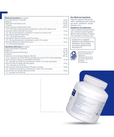 Pure Encapsulations Best-Rest Formula | Support the Onset of Sleep and Sleep Quality* | 120 Capsules - Buy Online on GoSupps.com