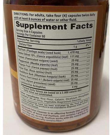 Colon Cleanser Digestive Care - 240 Rapid Release Capsules | Enhance Colon Health & Boost Digestion - International Shipping Available - Buy Online on GoSupps.com