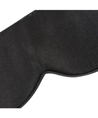 VenusCare Natural Mulberry Silk Sleep Mask - Super Smooth & Soft Eye Mask for Men & Women - Adjustable Strap for Travel, Meditation, Nap, Daylight Sleeping - Breathable Lightweight (Black) - Buy Online on GoSupps.com