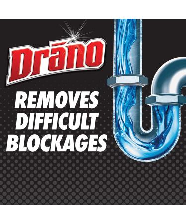 Drano Liquid Drain Clog Remover and Cleaner Unclogs and Removes Blockages from Showers and Sinks 900mL - Buy Online on GoSupps.com