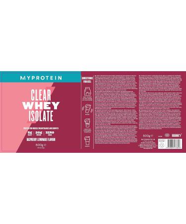 Clear Whey Protein Isolate Sample Pack - 20 Servings - Refreshing Shake Alternative - 20g Protein, 4g BCAA - Myprotein 500g - Buy Online on GoSupps.com