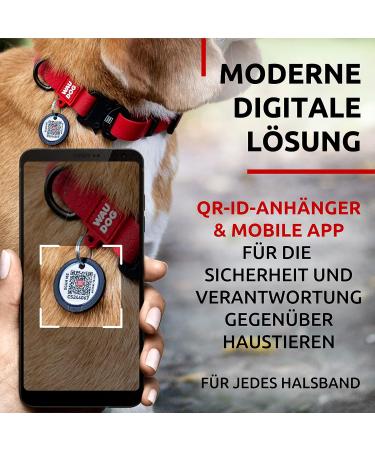 Waudog Waterproof Adjustable Dog Collar - Perfect for Big Medium and Small Dogs | Stylish & Durable Puppy Collars - Buy Online on GoSupps.com