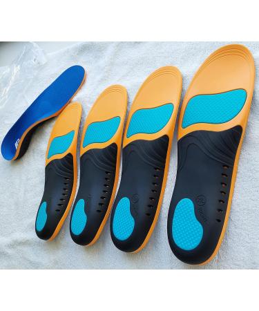 Arch Support Orthotic Shoe Inserts for Men & Women | Relief for Plantar Fasciitis Flat Feet & Heel Pain | Sizes S 6.5-8.5 M & 7.5-9.5 W - Buy Online on GoSupps.com
