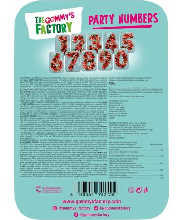  Gommy s Factory Children's Birthday Sweets No. 2 - Delicious Candy Cake Perfect for Birthdays Children's Snacks and Party Decorations - 500g Box of Sour Candy Ideal Gift - Buy Online on GoSupps.com