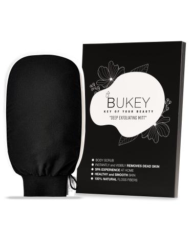 BUKEY - Exfoliating Mitt Body Scrub Exfoliating Glove Body Exfoliator Scrubber Skin Scrubber for Women&Men Single Pack