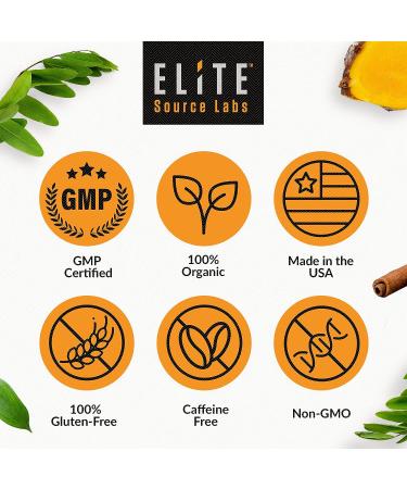 Organic Elite Detox Tea: Herbal Body Cleanse for Bloating & Constipation - 14 Digestive Tea Bags - Buy Online on GoSupps.com