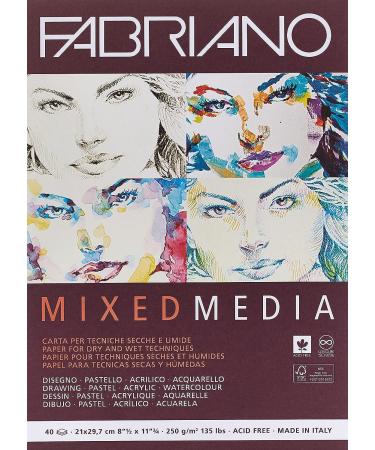 Fabriano Mixed Media Pad A4 White | Premium Quality Sketchbook for Artists - Buy Online on GoSupps.com