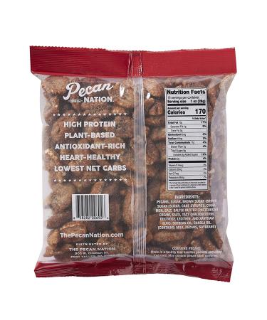 Cinnamon Flavored Roasted Pecan Halves - 16oz | Natural, Antioxidant-Rich, Non-GMO Snack - Buy Online on GoSupps.com