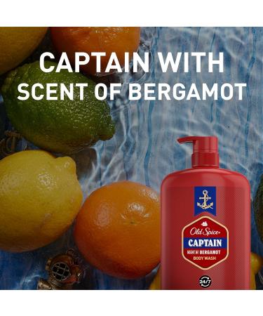 Old Spice Refreshing Body Wash for Men 3X Defense 24/7 Shower Fresh with Long Lasting Scent Red Collection Captain with Bergamot Scent 33.4 oz 33.4 Fl Oz (Pack of 1) - Buy Online on GoSupps.com