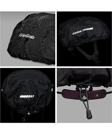 Waterproof Bicycle Helmet Cover | Windproof & Reflective Rain Protection - Black - Buy Online on GoSupps.com