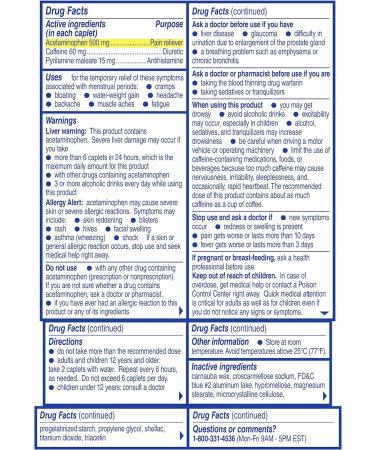 Midol Max Caplets 16s | Maximum Strength Multi-Symptom Menstrual Relief - Buy Online on GoSupps.com