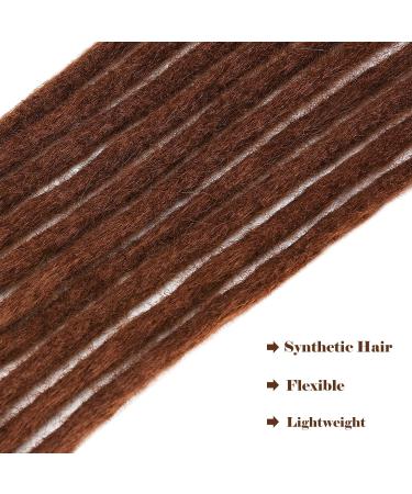 Buy No LIFE 10PCS Chocolate Dreadlock Extensions | Synthetic One-Sided Crocheted Faux Locs for Men & Women - Jamaican Punk Hip-Hop Hair Accessories - Buy Online on GoSupps.com