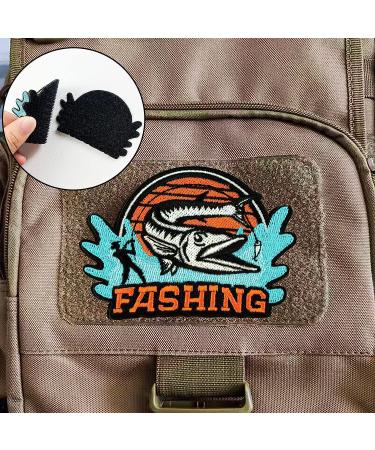 Fishing Patches - Embroidered Iron-On Patches for Backpacks and Hats - Great Emblem for Fisherman and Anglers - D-Fishing Patches - Buy Online on GoSupps.com