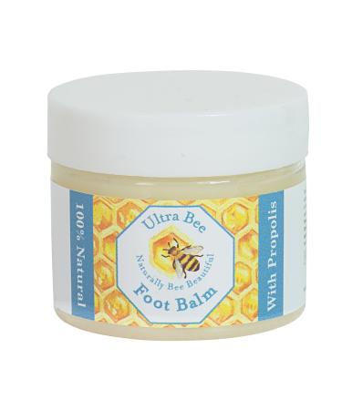 Ultra Bee Naturally Bee Beautiful 100% Natural Foot Balm Propolis Honey & Tea Tree