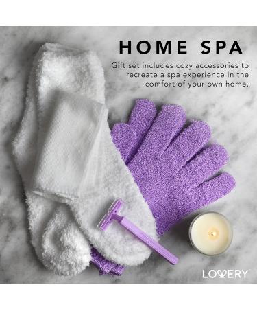 Luxury 18pc Bath Gift Set | French Lavender Spa Basket for Men & Women | Handmade Relaxation Kit with Body Oils Lip Balm Candle & Bath Bombs - Buy Online on GoSupps.com